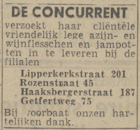 Lipperkerkstraat 201 De Concurrent advertentie Twentsch nieuwsblad 6-5-1944.jpg