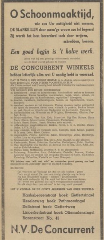 Haaksbergerstraat hoek Getfertsingel  N.V. De Concurrent advertentie Tubantia 9-3-1940.jpg