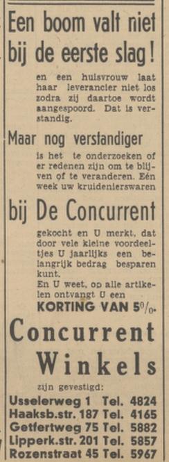 Usselerweg 1 De Concurrent advertentie Tubantia 3-2-1940.jpg