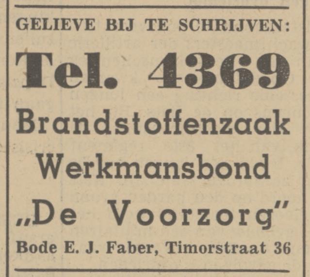 Timorstraat 36 Brandstoffenzaak Werkmansbond De Voorzorg advertentie Tubantia 10-8-1939.jpg