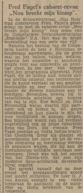 Oldenzaalsestraat Schouwburgzaal Ons Huis Coöperatieve Verbruiksverenigingf Enschede U.A. krantenbericht Tubantia 10-2-1948.jpg