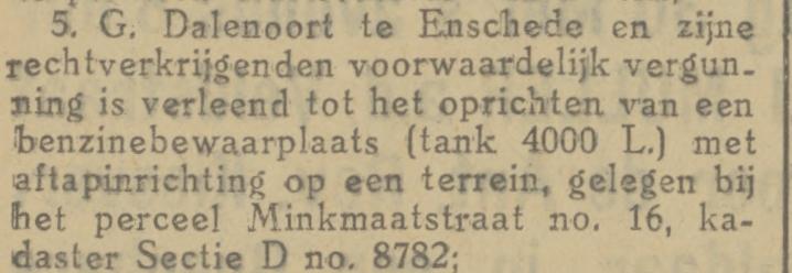 Minkmaatstraat 16 G. Dalenoort krantenbericht Tubantia 27-5-1929.jpg