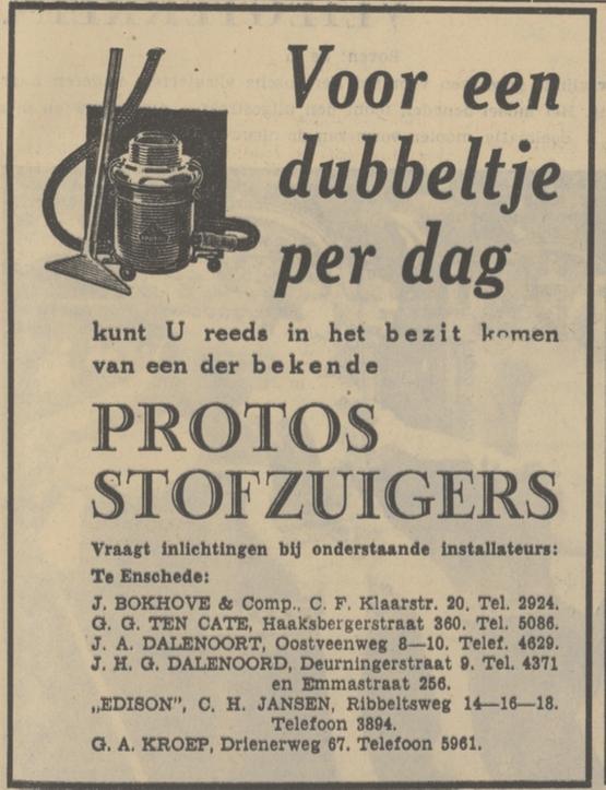 Oostveenweg 8-10 J.A. Dalenoort advertentie Tubantia 7-5-1937.jpg