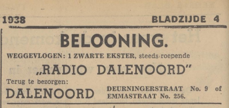 Deurningerstraat 9  Radio Dalendoord advertentie Tubantia 19-11-1938.jpg