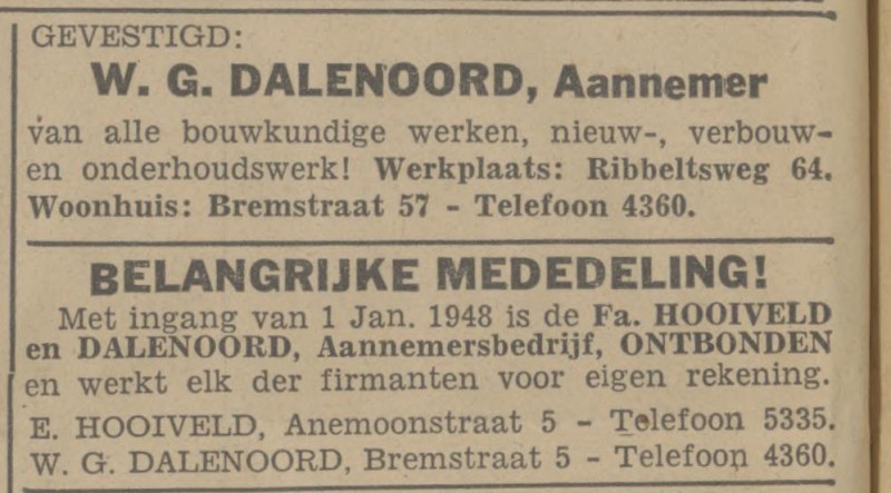 Bremstraat 57 W.G. Dalenoord Fa. Hooiveld advertentie Tubantia 31-12-1947.jpg