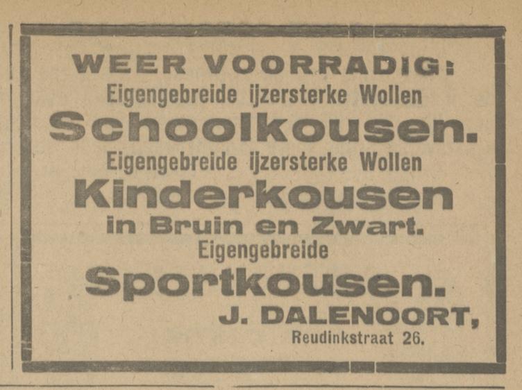 Reudinkstraat 26 J. Dalenoort advertentie Tubantia 23-3-1918.jpg