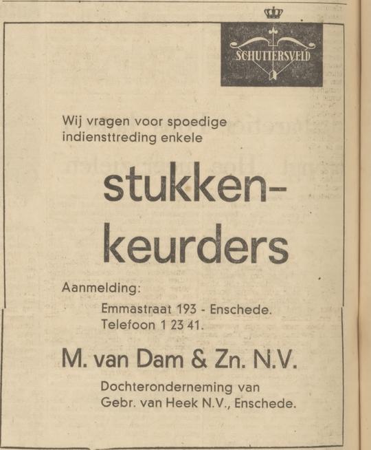 Emmastraat 193 M. van Dam & Zn. N.V. advertentie Tubantia 16-2-1966.jpg