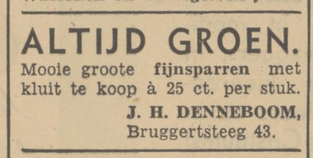 Bruggertsteeg 43 J.H. Denneboom advertentie Tubantia 20-4-1940.jpg