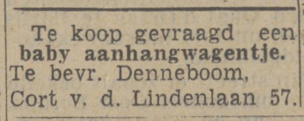 Cort van der Lindenlaan 57 Denneboom advertentie Twentsch nieuwsblad 24-5-1943.jpg