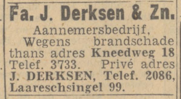 Kneedweg 18 Aannemersbedrijf Fa. J. Derksen & Zn. advertentie Twentsch nieuwsblad 23-2-1944.jpg