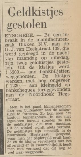 G.J. van Heekstraat 139 Dikken Manufacturenzaak krantenbericht Tubantia 20-3-1968.jpg