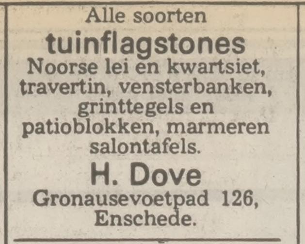 Gronausevoetpad 126 H. Dove advertentie Tubantia 23-10-1974.jpg