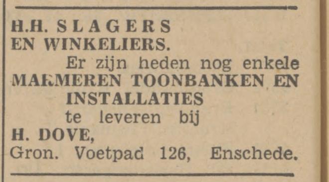 Gronausevoetpad 126 H. Dove advertentie Tubantia 18-2-1942.jpg