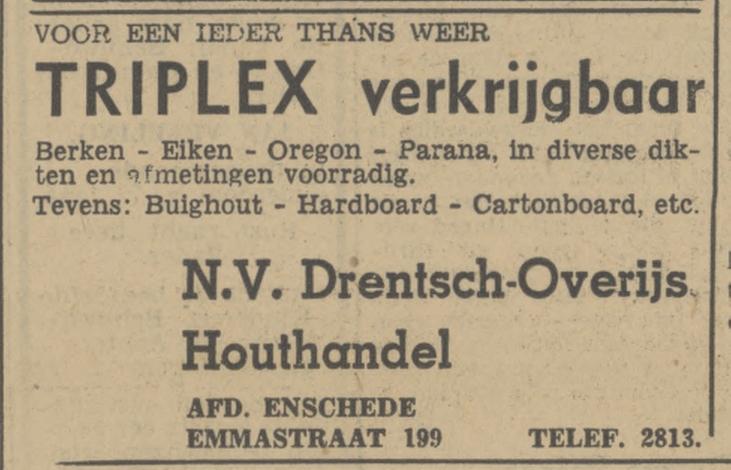Emmastraat 199 Drentsch Overijsselsche Houthandel advertentie Tubantia 24-1-1948.jpg
