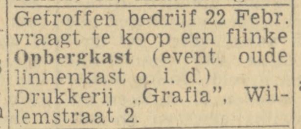Willemstraat 2 Drukkerij Grafia advertentie Twentsch nieuwsblad 11-4-1944.jpg