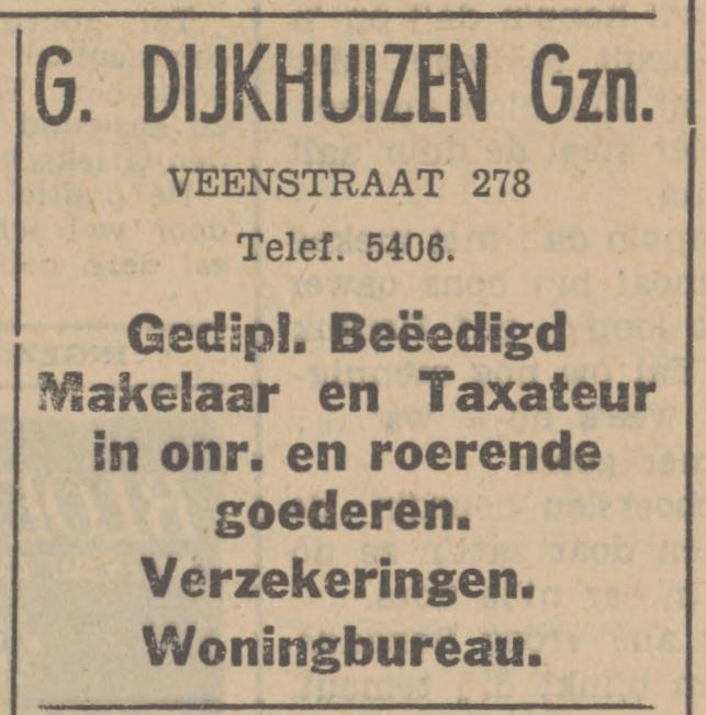 Veenstraat 278 G. Dijkhuizen Gzn. advertentie Tubantia 21-2-1942.jpg