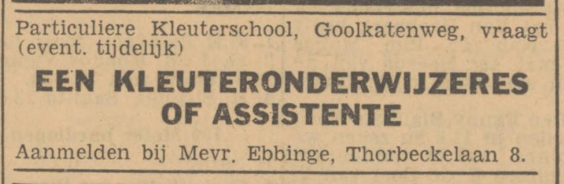 Thorbeckelaan 8 Mevr. Ebbinge advertentie Tubantia 14-7-1947.jpg