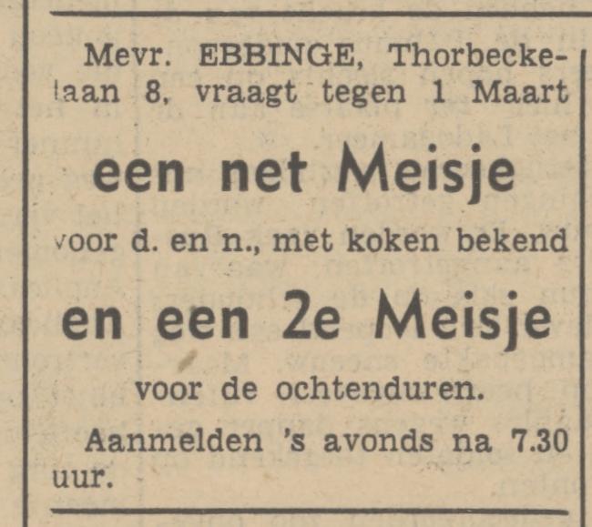 Thorbeckelaan 8 Mevr. Ebbinge advertentie Tubantia 30-1-1940.jpg
