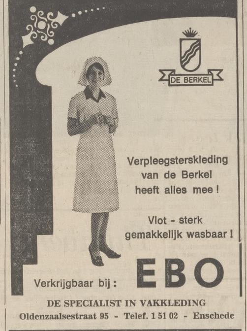 Oldenzaalsestraat 95 EBO vakkleding advertentie Tubantia 28-1-1970.jpg