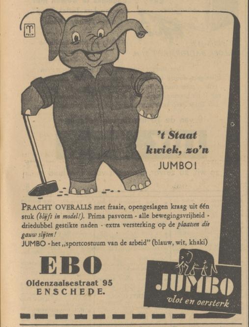 Oldenzaalsestraat 95 EBO vakkleding advertentie Tubantia 19-4-1951.jpg