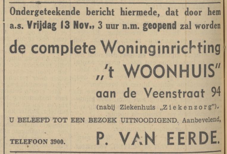 Veenstraat 94 P. van Eerde  advertentie Tubantia 12-11-1936.jpg