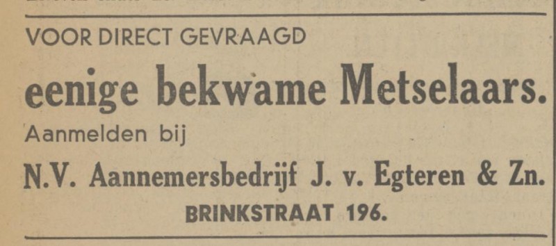 Brinkstraat 196 N.V. Aann.bedrijf J. van Egteren & Zn. advertentie Tubantia 22-3-1941.jpg