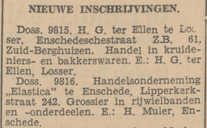 Lipperkerkstraat 242 Elastica Grossier in rijwielbanden krantenbericht Tubantia 4-8-1934.jpg