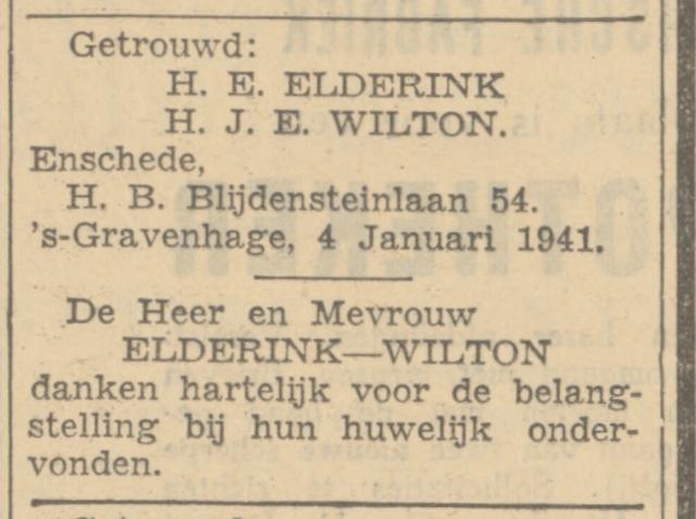 H.B. Blijdensteinlaan 54 H.E. Elderink advertentie Algemeen Handelsblad 4-1-1941.jpg