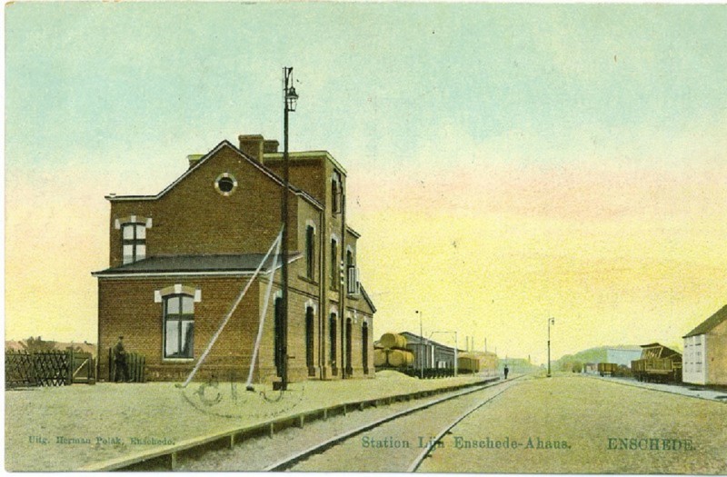 Zuiderspoorstraat Station Zuid Lijn Enschede-Ahaus 1907.jpg