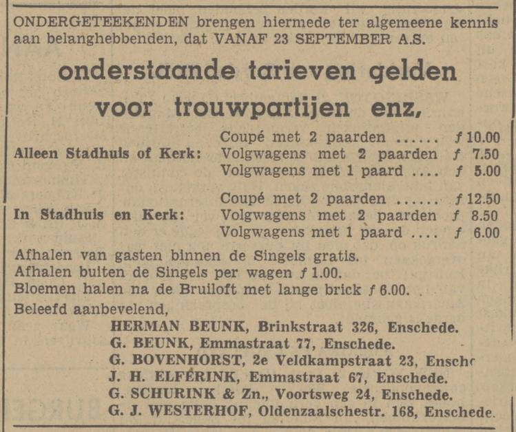 Emmastraat 67 J.H. Elferink advertentie Tubantia 21-9-1940.jpg