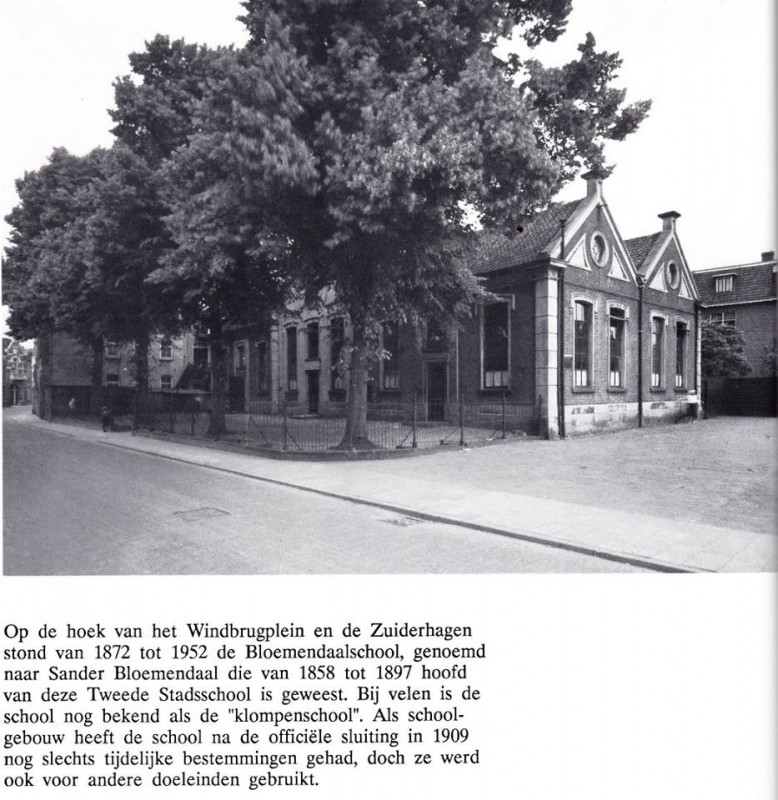 Windbrugplein van Loenshof 1930 Bloemendaalschool.jpg
