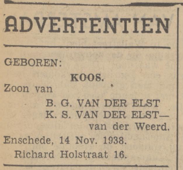Richard Holstraat 16 B.G. van der Elst advertentie Tubantia 15-11-1936.jpg