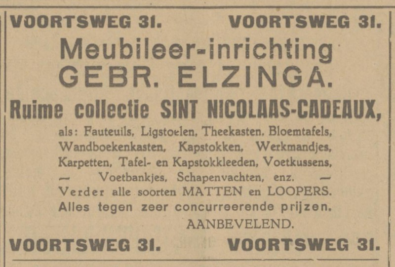 Voortsweg 31 Gebr. Elzinga advertentie Tubantia 28-11-1925.jpg