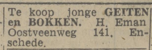 Oostveenweg 141 H. Eman advertentie Twentsch nieuwsblad 5-5-1944.jpg