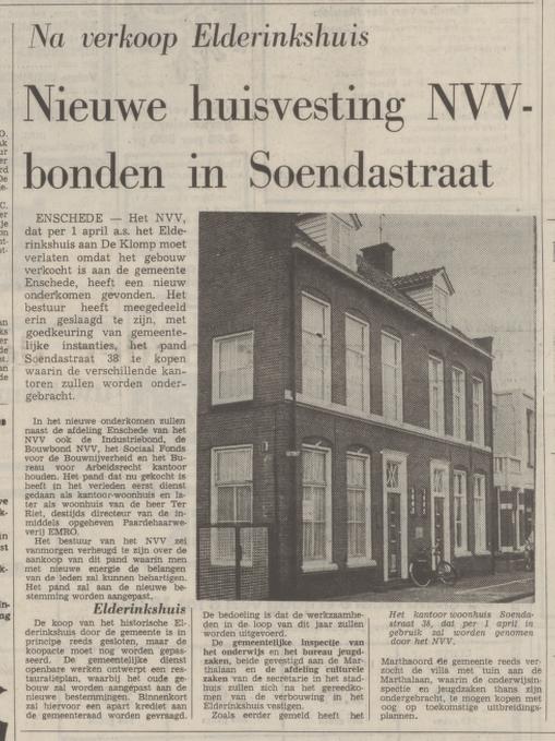 Soendastraat 38 woonhuis Ter Riet directeur paardehaarweverij EMRO krantenfoto Tubantia 14-2-1974.jpg