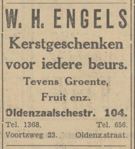 Voortsweg 23 W.H. Engels advertentie Tubantia 19-12-1930.jpg