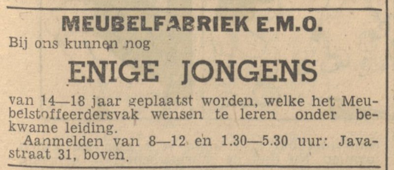 Javastraat 31 boven Meubelfabriek E.M.O. advertentie Tubantia 15-9-1947.jpg