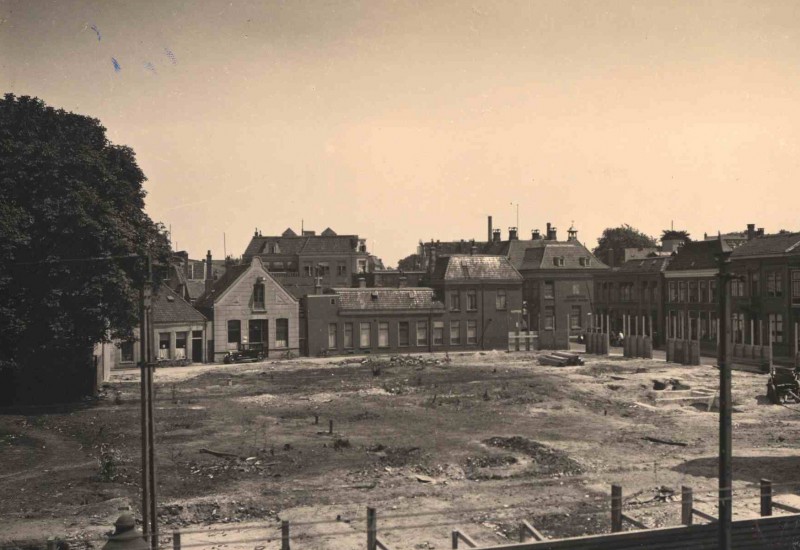 Langestraat 38 Hofstraat bouw nieuwe stadhuis 1930.jpg