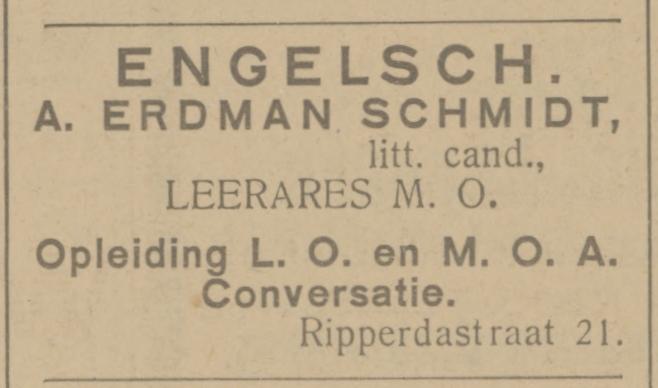 Ripperdastraat 21 A. Erdman Schmidt advertentie Tubantia 9-7-1924.jpg