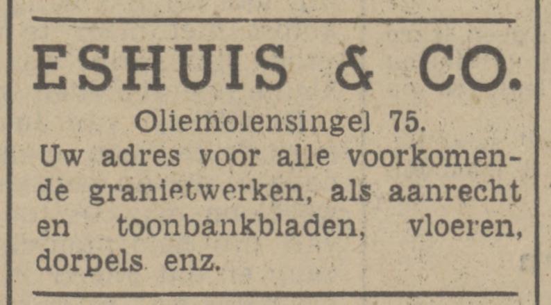 Oliemolensingel 75  Eshuis & Co. Terrazzobedrijf advertentie Tubantia 12-11-1941.jpg