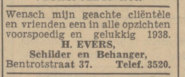 Bentrotstraat 37 H. Evers schilder en behanger advertentie Tubantia 31-12-1937.jpg