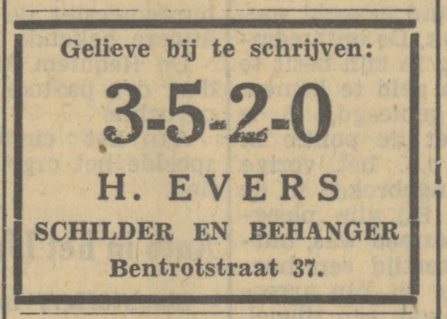 Bentrotstraat 37 H. Evers schilder en behanger advertentie Tubantia 18-5-1935.jpg