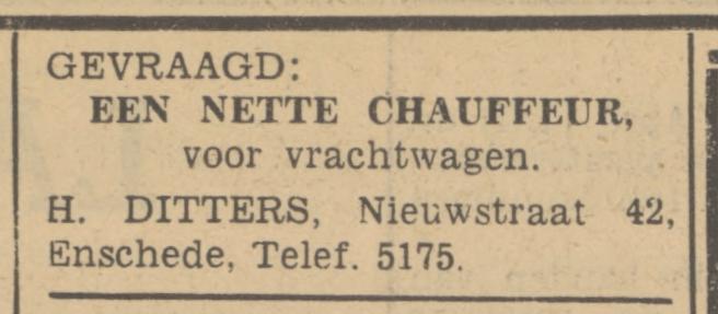 Nieuwstraat 42 H. Ditters advertentie Tubantia 25-4-1940.jpg