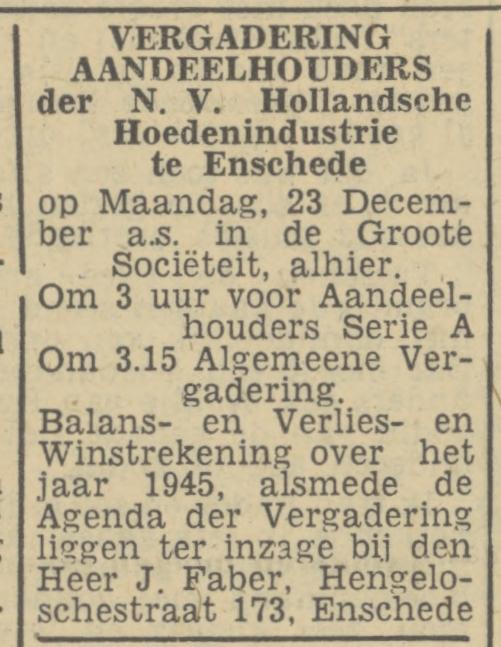 Hengelosestraat 173 J. Faber advertentie Tubantia 6-12-1946.jpg