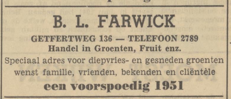 Getfertweg 136 Farwick Groentehandel advertentie Tubantia 30-12-1950.jpg