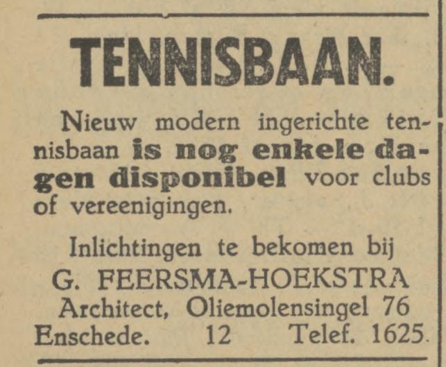 Oliemolensingel 76 G. Feersma Hoekstra Architect advertentie Tubantia 5-6-1929.jpg