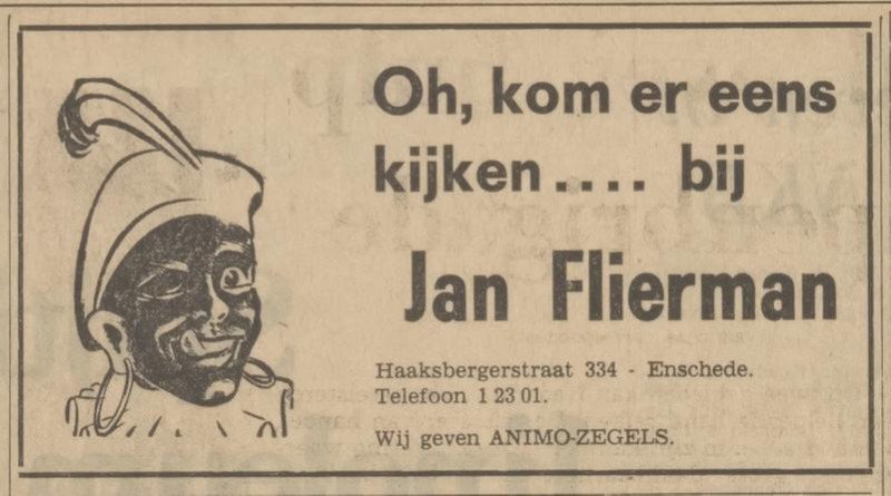 Haaksbergerstraat 334 Fa. Jan Flierman advertentie Tubantia 18-11-1969.jpg