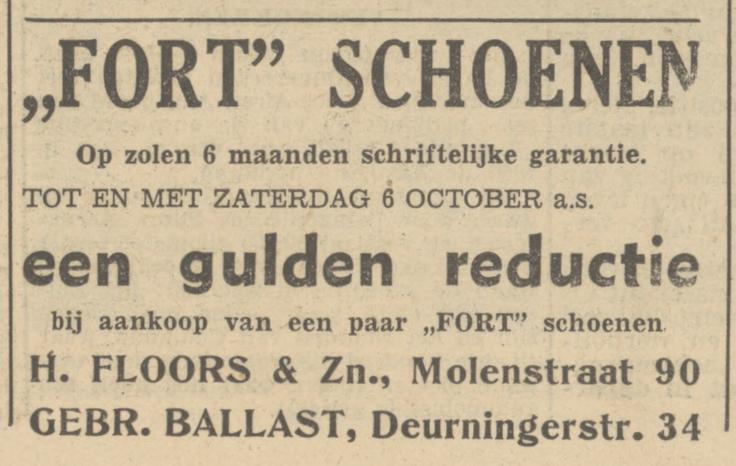 Molenstraat 90 H. Floors & Zn. advertentie advertentie Tubantia 29-9-1951.jpg