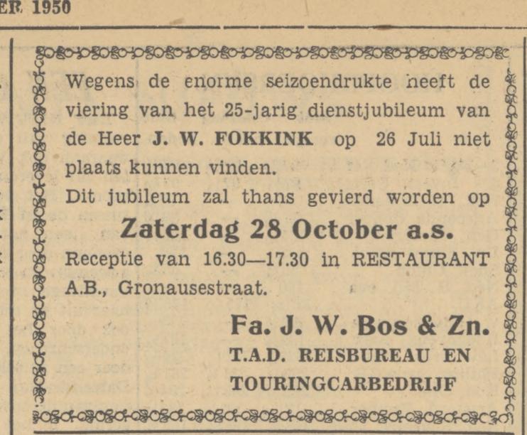 J.W. Fokkink TAD Touringcarbedrijf advertentie Tubantia 25-10-1950.jpg
