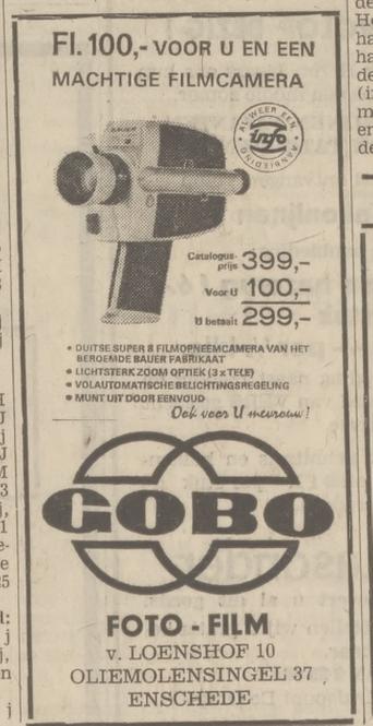 Oliemolensingel 37 Foto-film GOBO advertentie Tubantia 26-11-1970.jpg